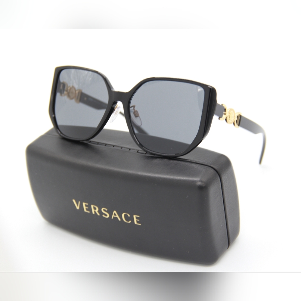 NEW VERSACE SUNGLASSES VE4449D GB1/87 EYEWEAR VERSACE MOD 4449D BLACK - Picture 1 of 11